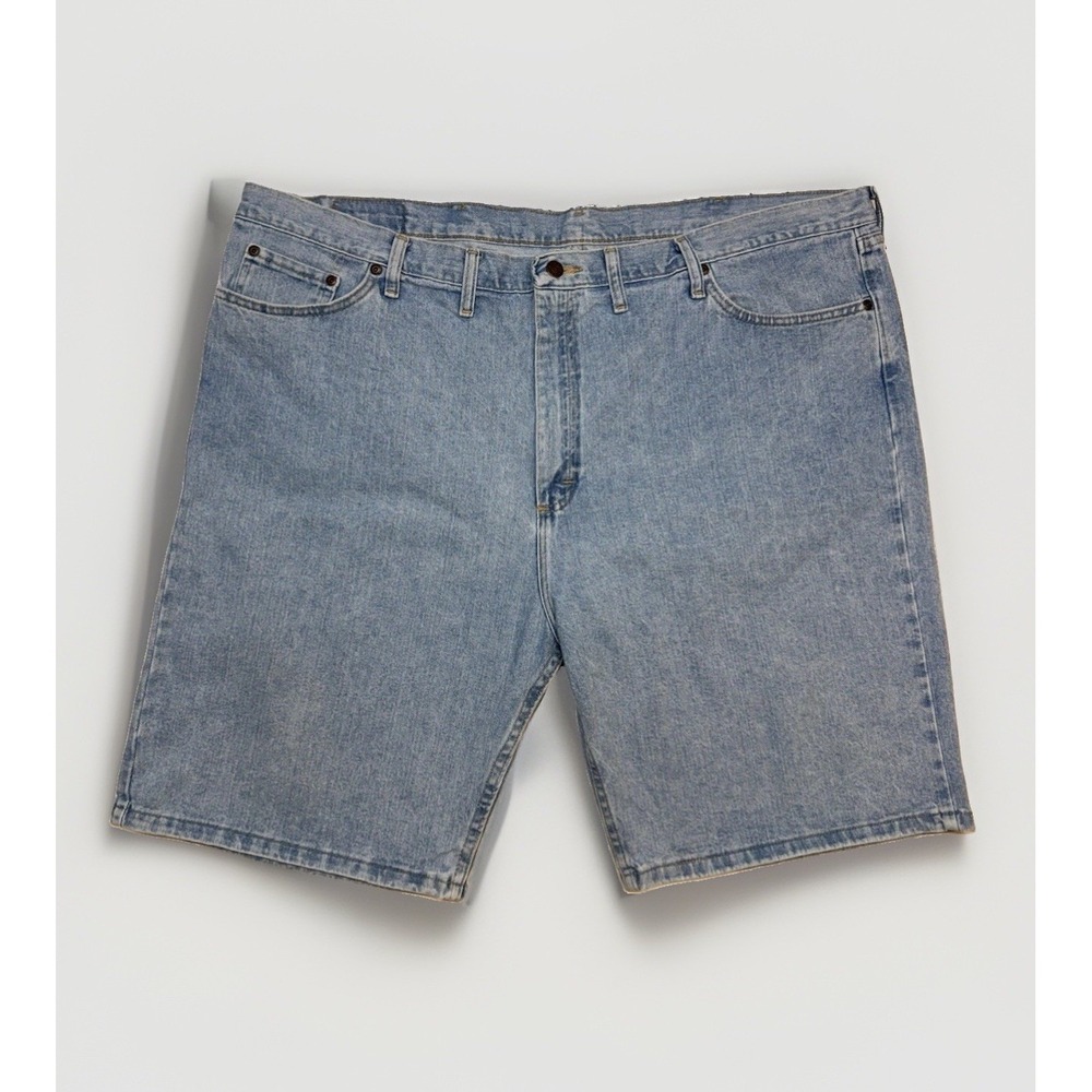 Wrangler Men's Carpenter Denim Shorts Size 48 Light Blue Utility Workwear Y2K